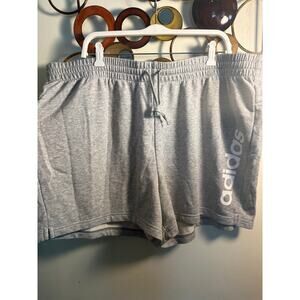 Women’s adidas oversized 3x gray sweatshorts